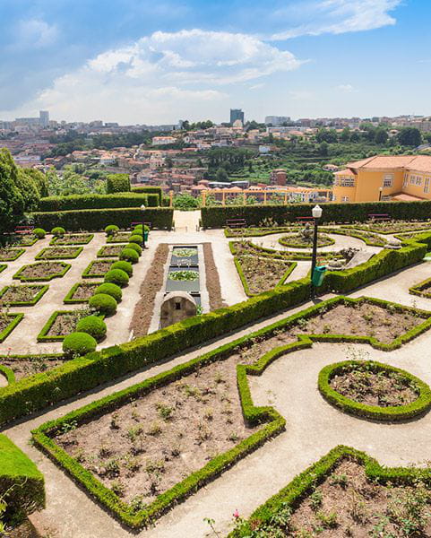 Jardines del Palacio de Cristal en Oporto, un espacio verde único