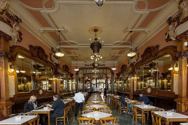 El café Majestic, parada obligada en Oporto