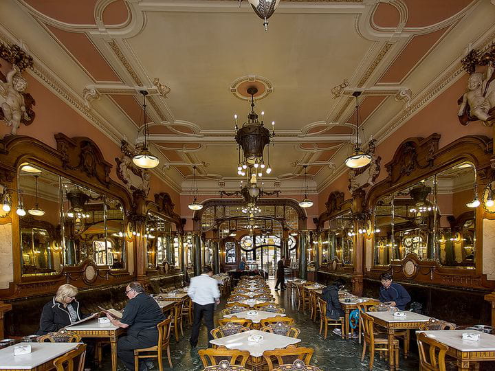 El café Majestic, parada obligada en Oporto