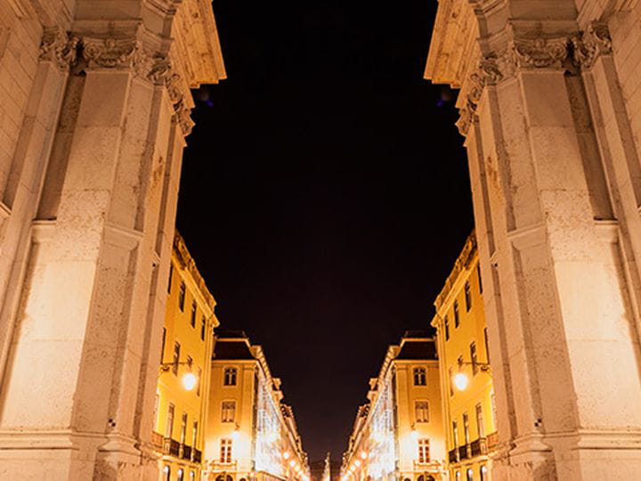 La plaza del Comercio, puerta entrada de Lisboa