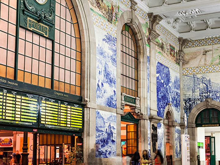 Porto São Bento: estación de tren de Oporto